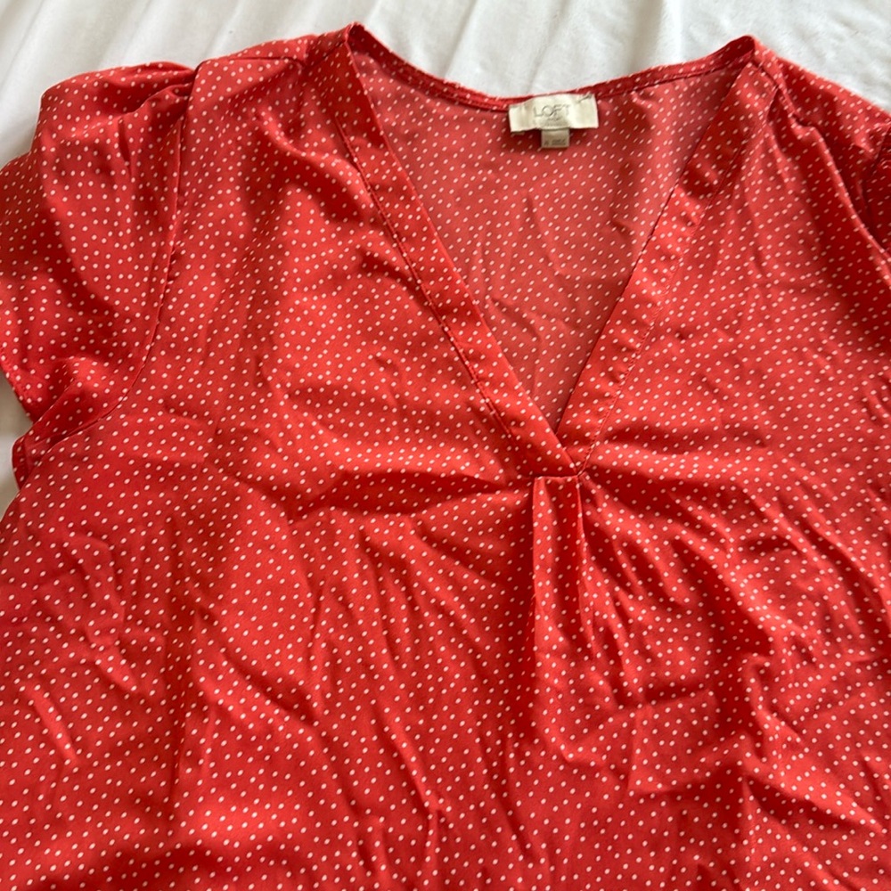 Loft outlet short sleeve blouse Size XL